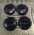 Genuine Vintage Issue 2 Hole Plastic Buttons Blue/Grey X4 18mm