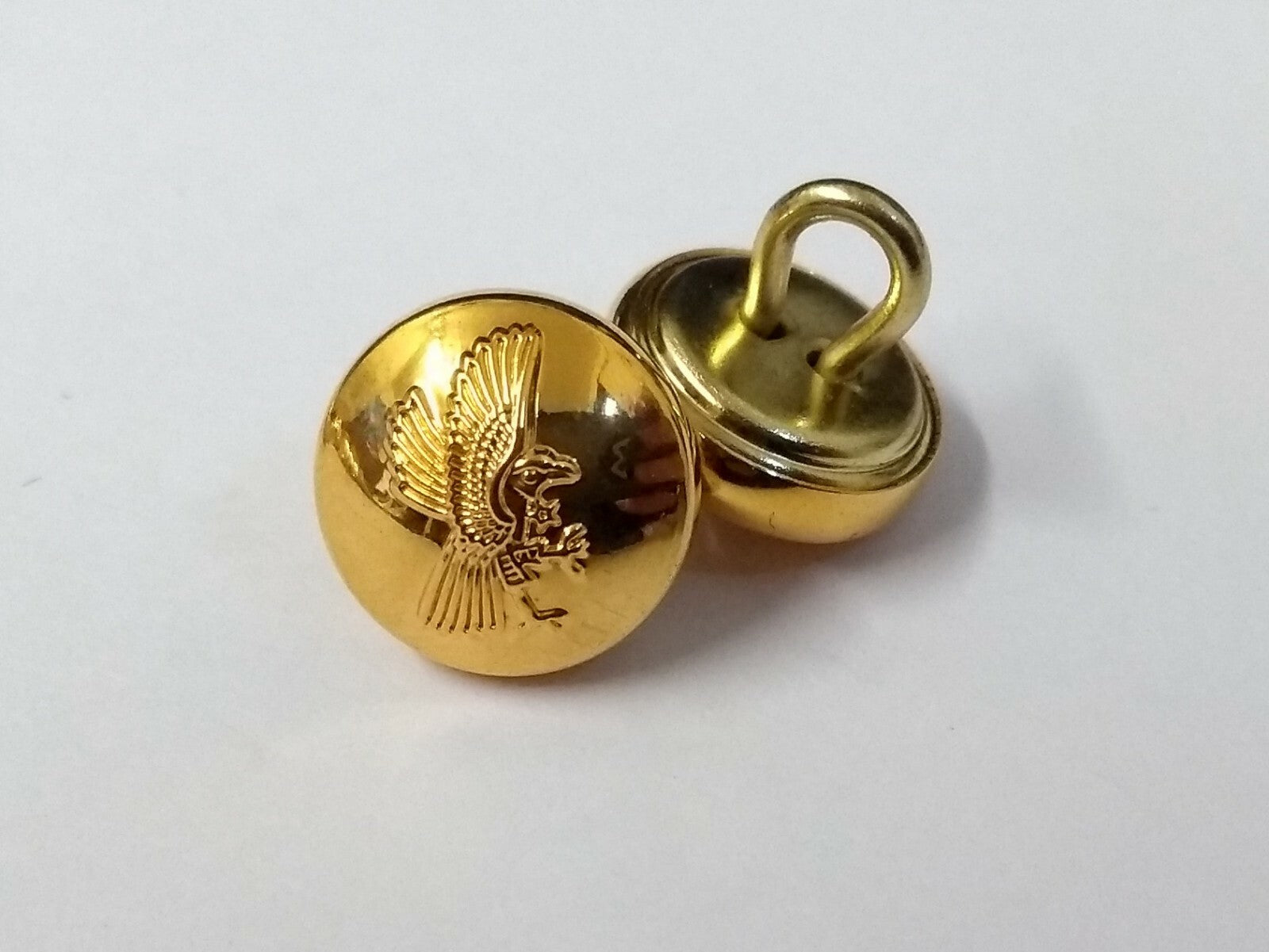 Bird & Star Dress Small Ring Back Chinstrap Buttons x 2