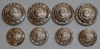 Royal Logistic Corps No2 Ring Back Button Set British Army RLC Insignia OFC