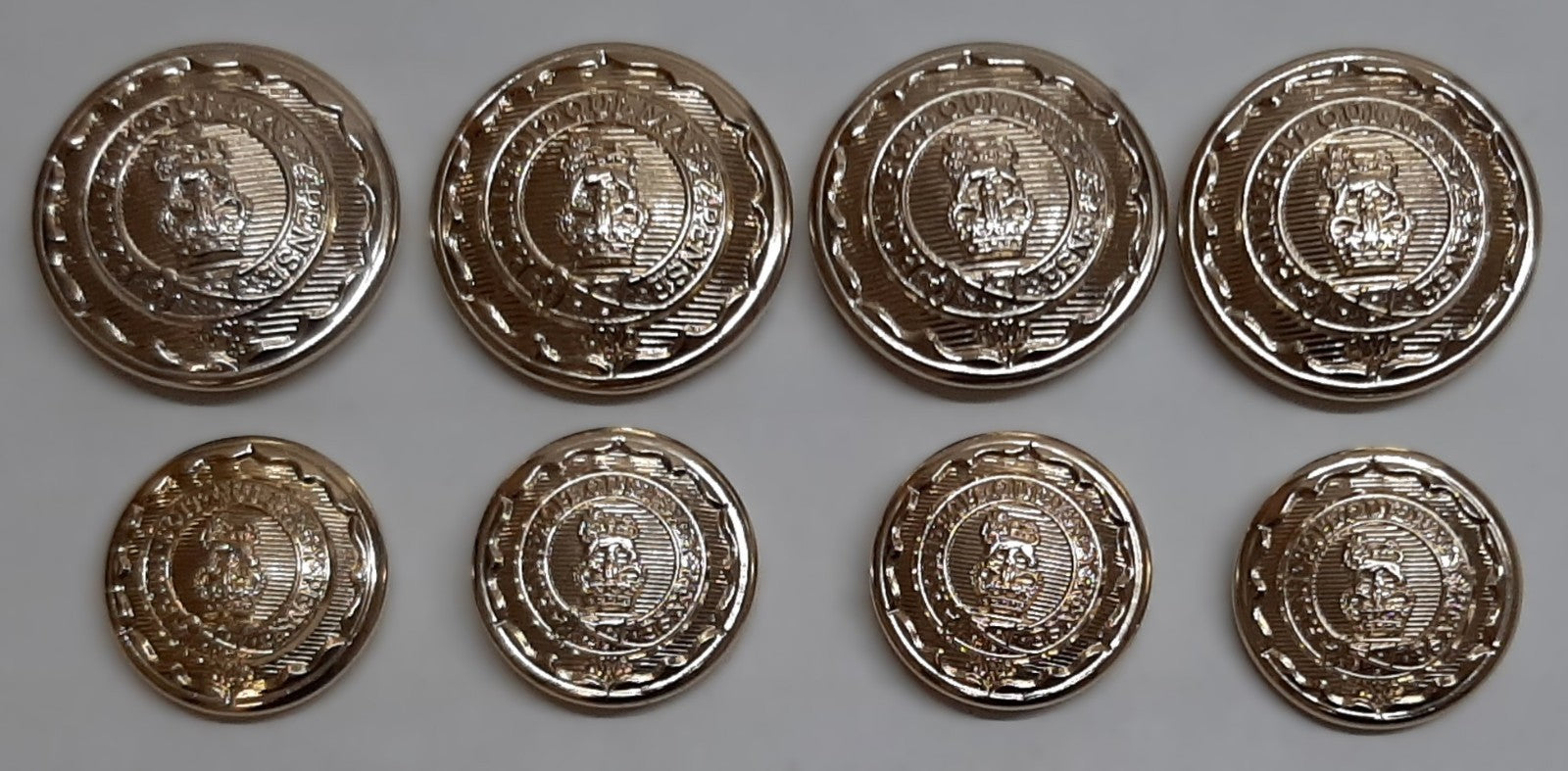 Royal Logistic Corps No2 Ring Back Button Set British Army RLC Insignia OFC