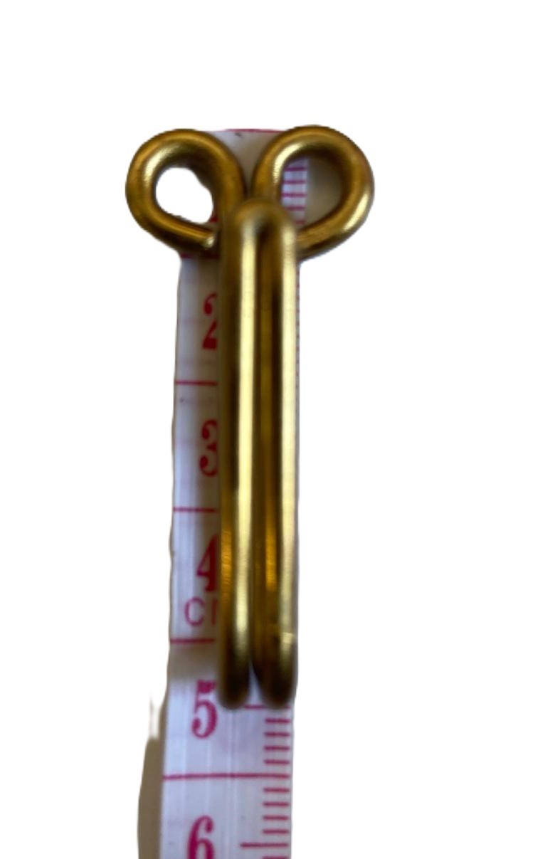 Waist Belt Hook Hooks Jacket / Tunic / Robe. Brass / Metal x 1 Pair