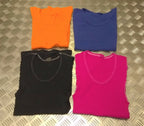Genuine Issue Overdyed Ribbed Muscle Top "Cut Off Sleeves" Asst Colours