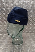 RAF Royal Air Force / Naval Style Flyers Side Cap Forage Cap With & Without Badge NEW