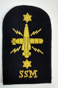 Royal Navy Sensors Submarine SSM Wire Braided Black & Gold Qualification Patch