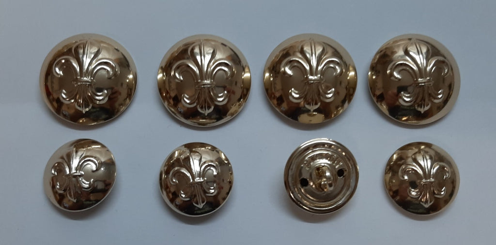 Duke of Lancaster Regimental Officers Dress Button Set X8 British Army Insignia
