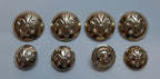 Duke of Lancaster Regimental Officers Dress Button Set X8 British Army Insignia