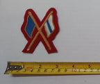 No1 Badge Signaller British Army Embroidered Braided Insignia Patch Scarlet Red