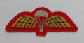 No1 Para Wings Badge Arm Patch Red British Embroidered Braided Red Back