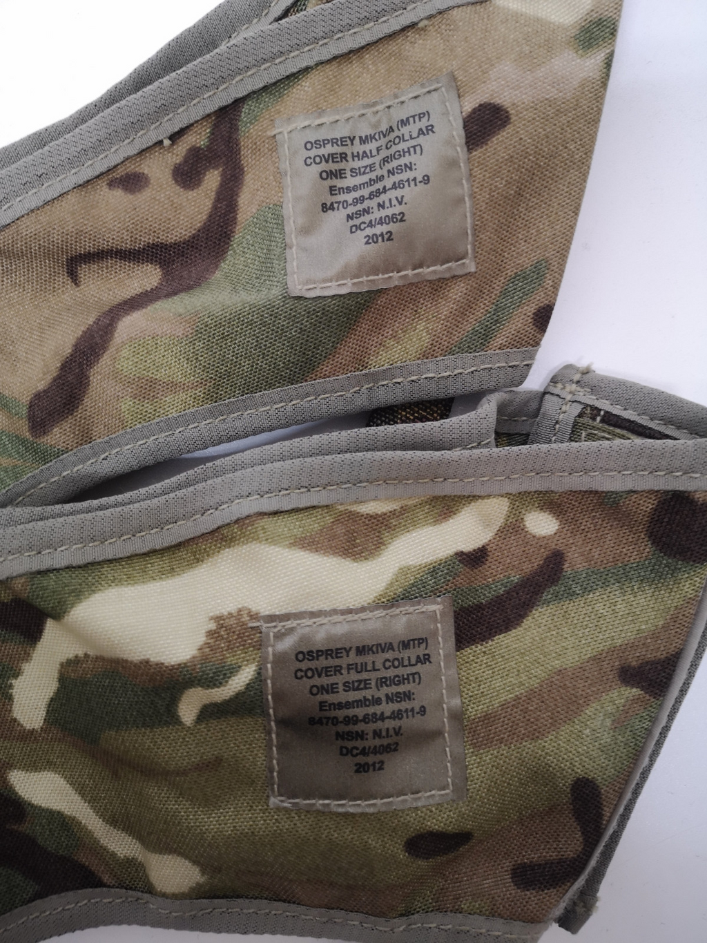 British Body Armour Vest set of Half and Full Collar MTP MK IVA OSPREY