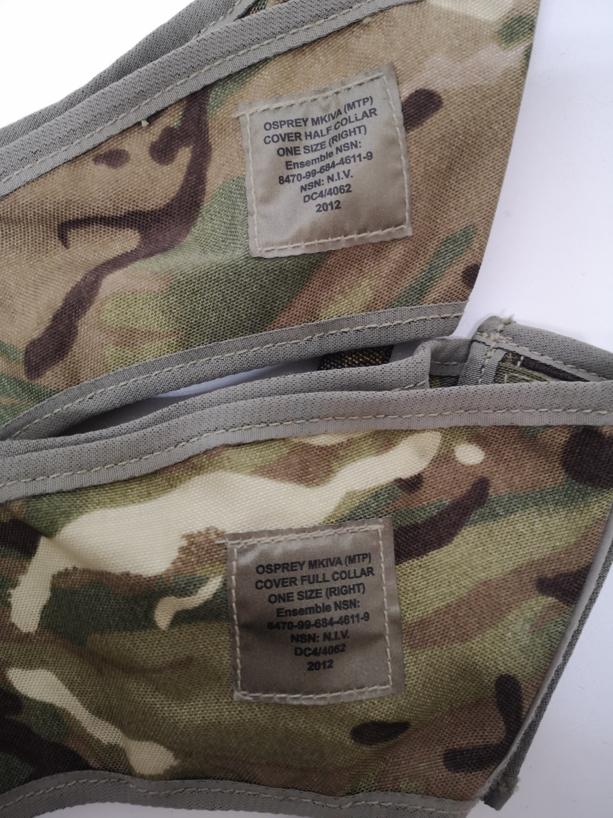 British Body Armour Vest set of Half and Full Collar MTP MK IVA OSPREY