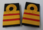 RN Shoulder Slides Royal Navy Issue Commander Rank Slide On Studded Epaulettes