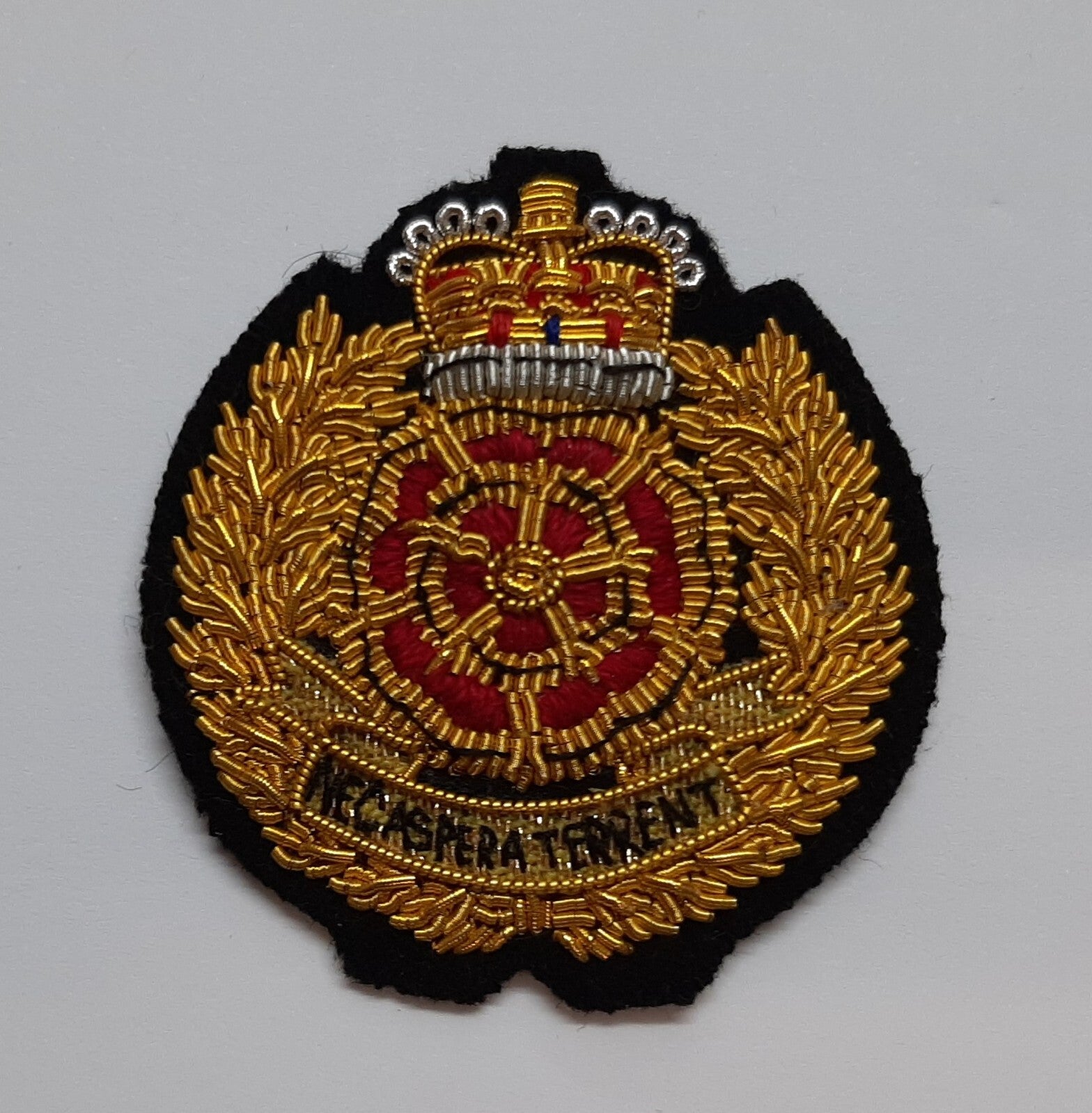 Duke of Lancaster Side Hat Hand Embroidered British Army Insignia Badge Q/C