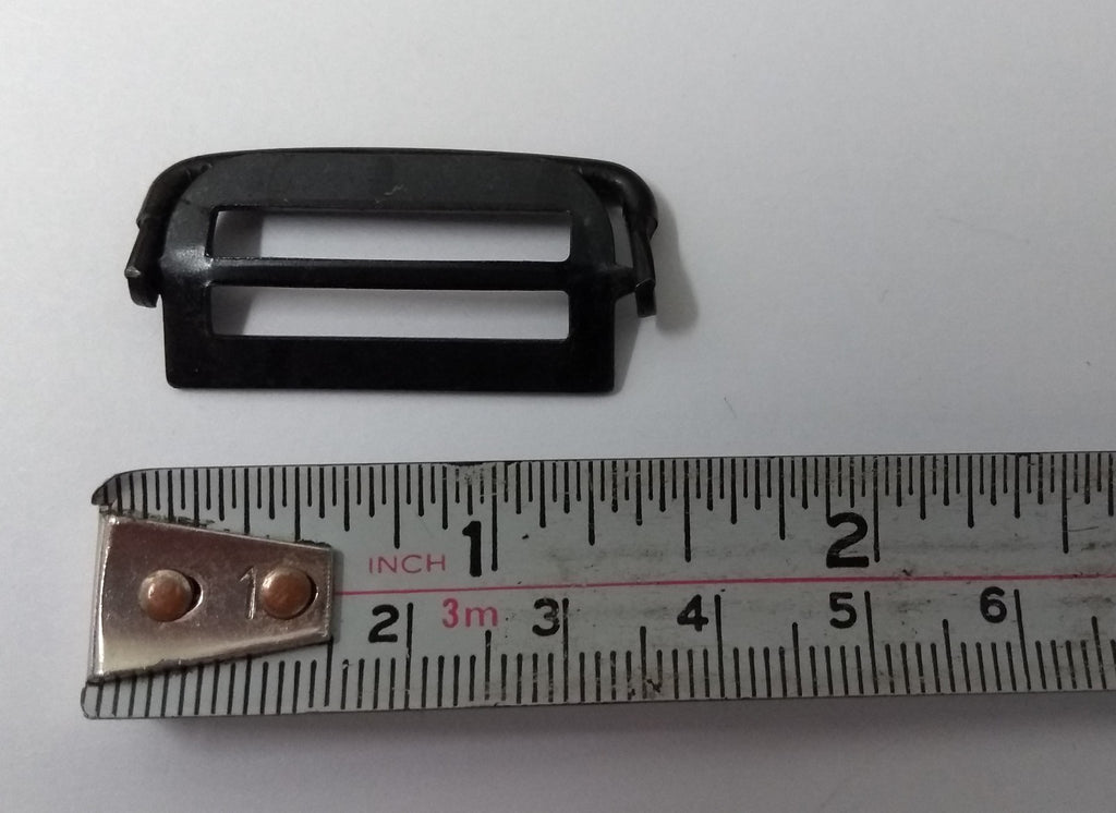 Genuine Vintage Black Waist Adjuster Metal Subdued Buckles 1 X Pair NOS
