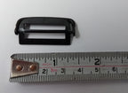 Genuine Vintage Black Waist Adjuster Metal Subdued Buckles 1 X Pair NOS