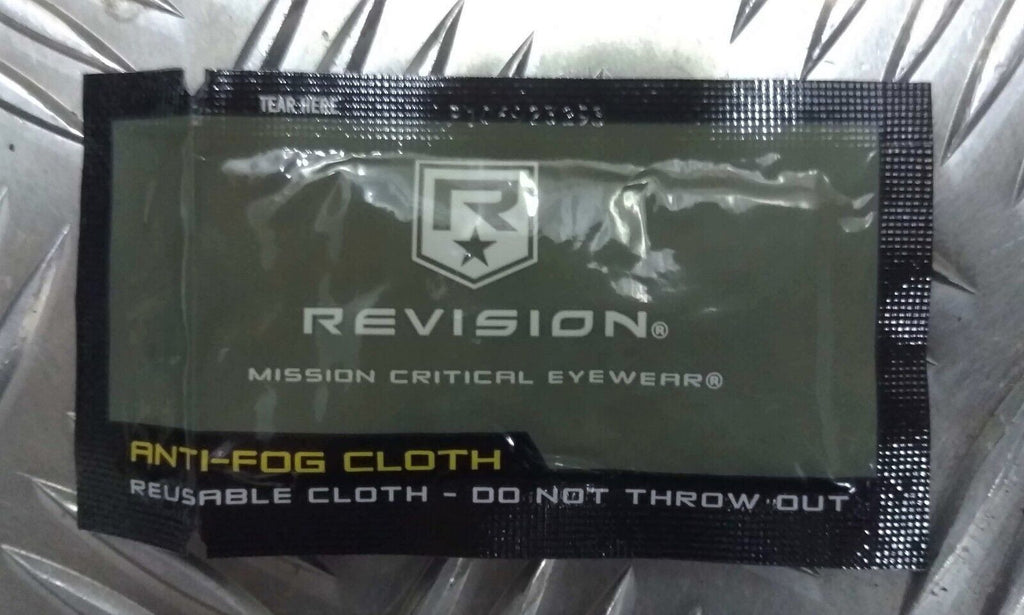 Genuine British Forces Reusable Revision Anti Fog Cloth Anti-Fog Wipes NEW x 2