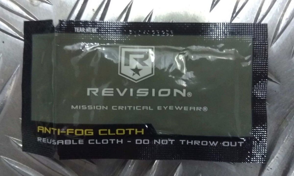 Genuine British Forces Reusable Revision Anti Fog Cloth Anti-Fog Wipes NEW x 2