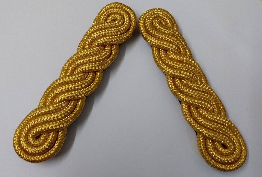 Shoulder Cords Gold Ceremonial Parade Issue No Insignia Made in the UK