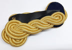 Bandsman Shoulder Cords 3 Ply With Blue Felt Back & Leather Straps British Made