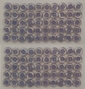 100 Vintage Buttons 4 Hole Shirt Shank Anchors Pearlesque Abbey Blue 11.3mm NOS