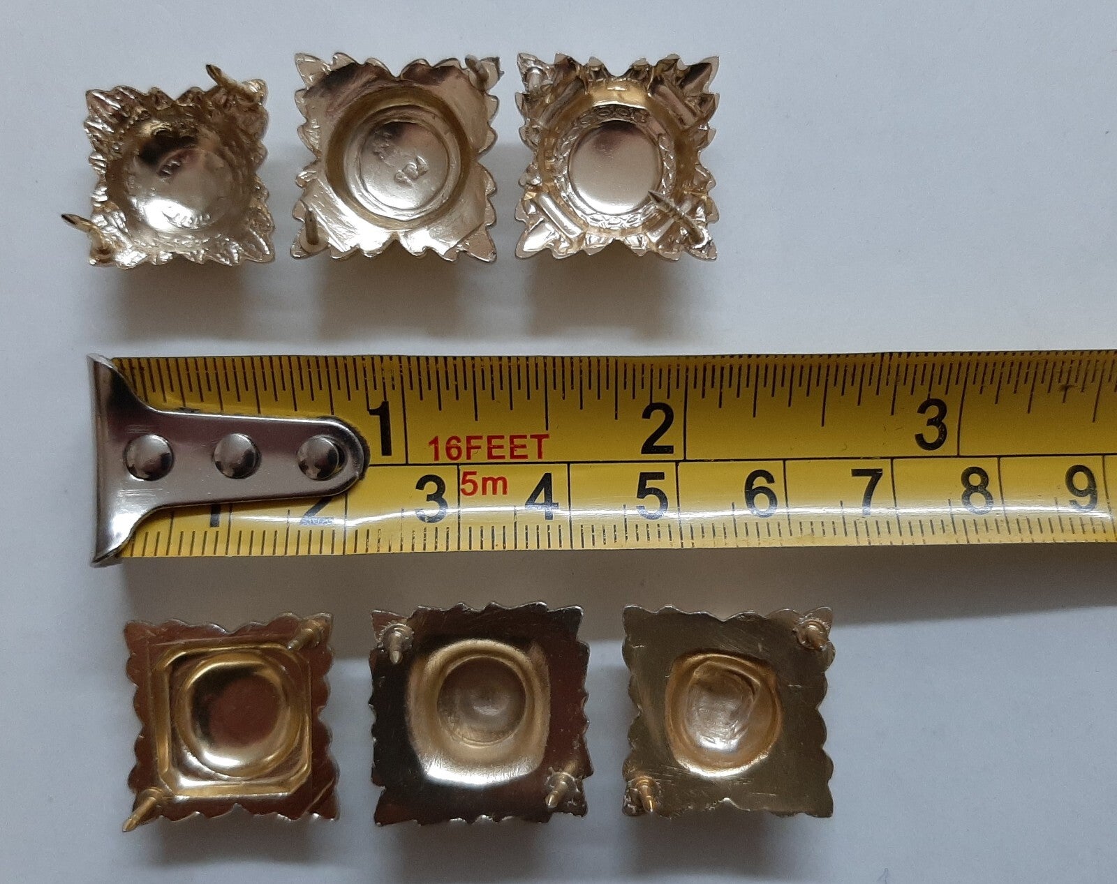 Army Rank Stars British Bath Pips Officer X6 Assorted Batch no Fittings