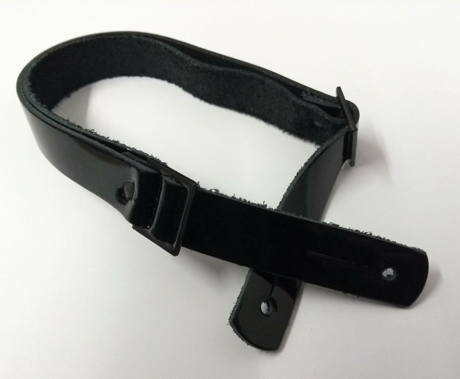 MIl-Spec Service Dress Hat 1/2" Black Patent Leather Chin Strap