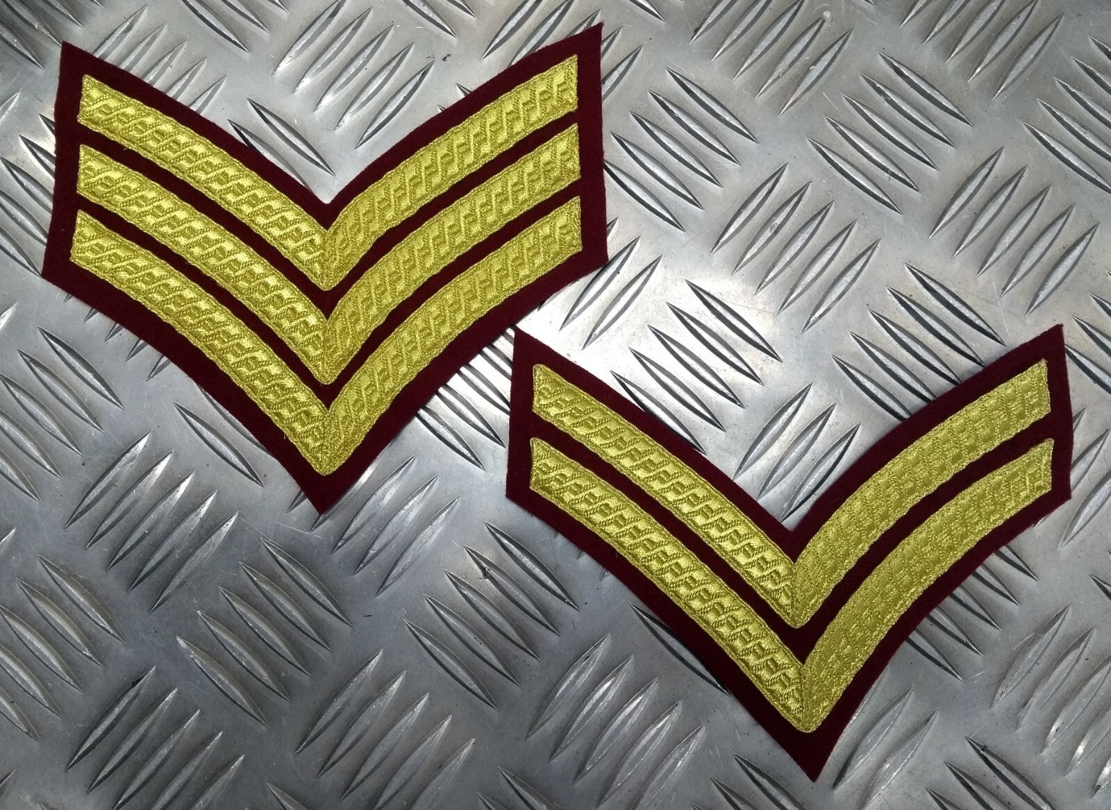 Genuine British Army Issue Parachute KRH Regimental Gold Braided Chevrons