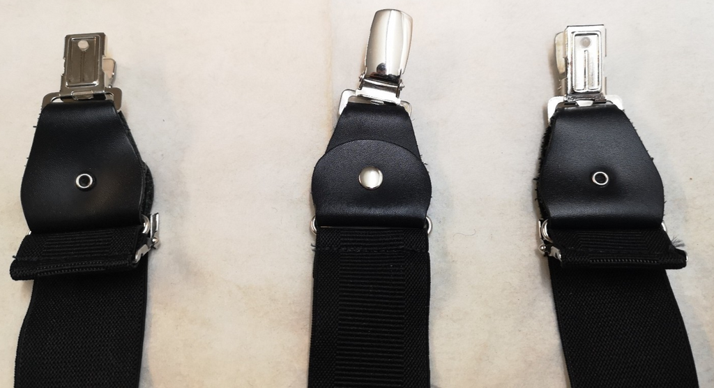 Various Clip-On / Button Elastic Braces / Suspenders Adjustable