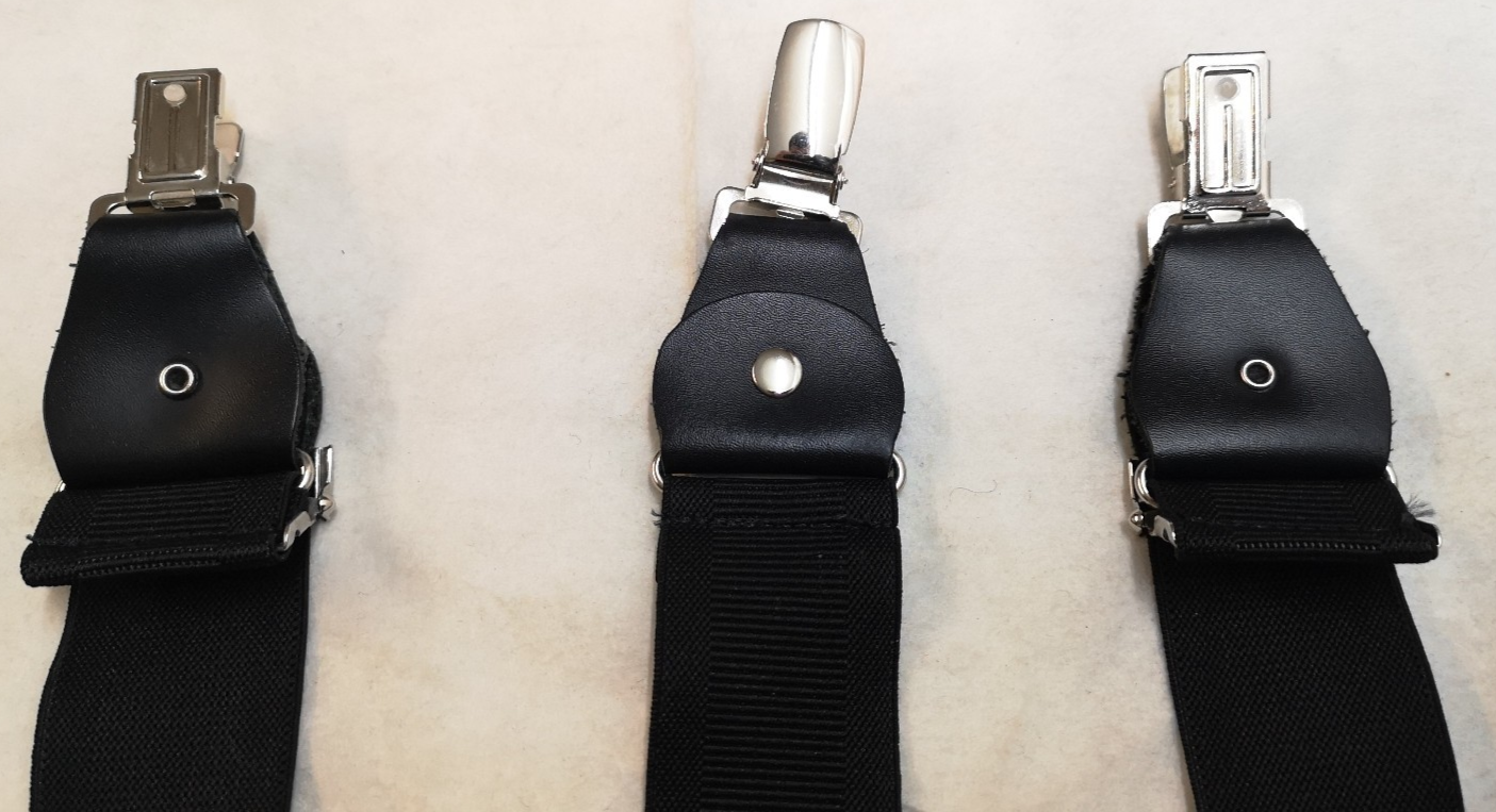 Various Clip-On / Button Elastic Braces / Suspenders Adjustable