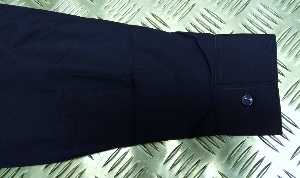 Blue Shirt Long Sleeve Double Two Brand Working Dress Navy Blue NEW