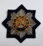 Irish Guards Hand Embroidered Beret Cap Badge "Quis Separabit" Insignia Old PTN