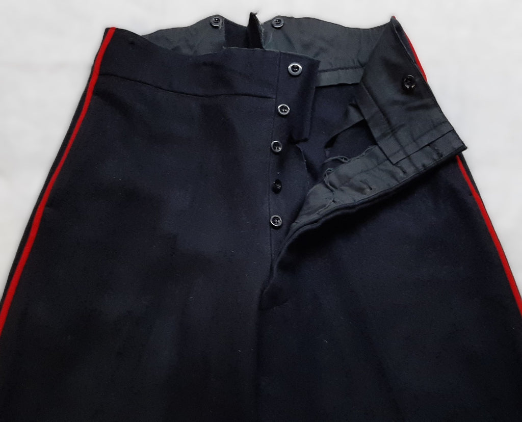 Foot Guards Trousers British Army Heavyweight Red Pipe Uniform Dress W36" L32.5"