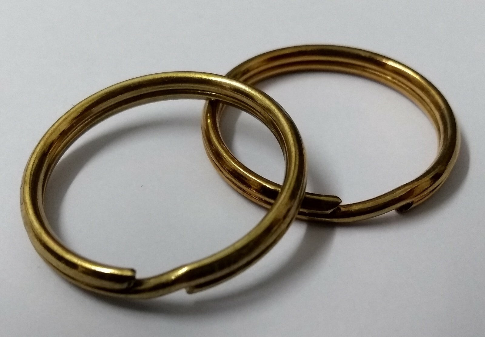 Genuine British Issue Brass Colour 1" Medium Size Split Rings X4 STD63