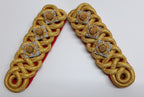 Ceremonial Shoulder Straps 3 Pips Full Dress with Leather Straps British Made