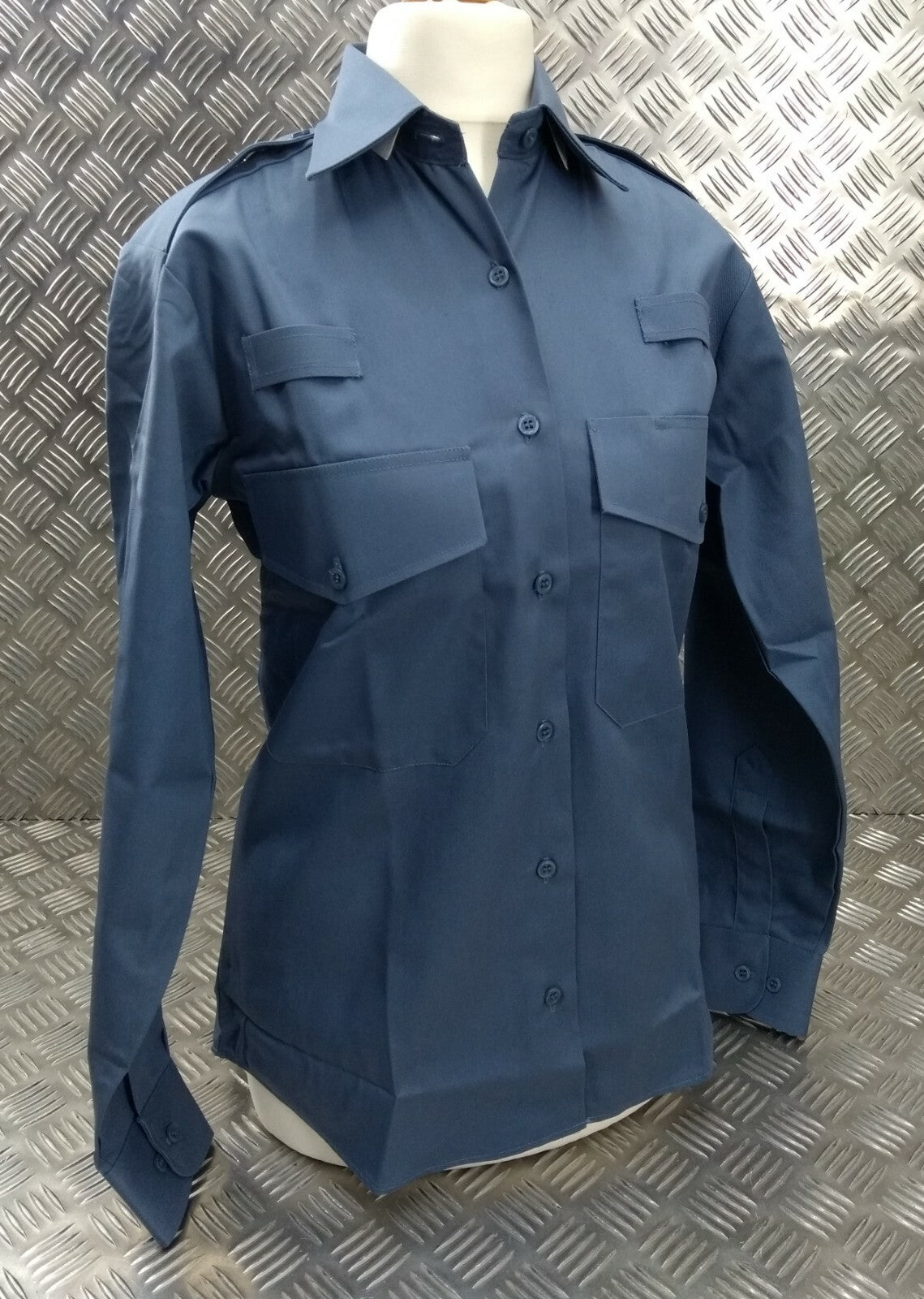 Genuine British Shirt Working Dress Blue/Grey Man's/Woman's Churchill - NEW