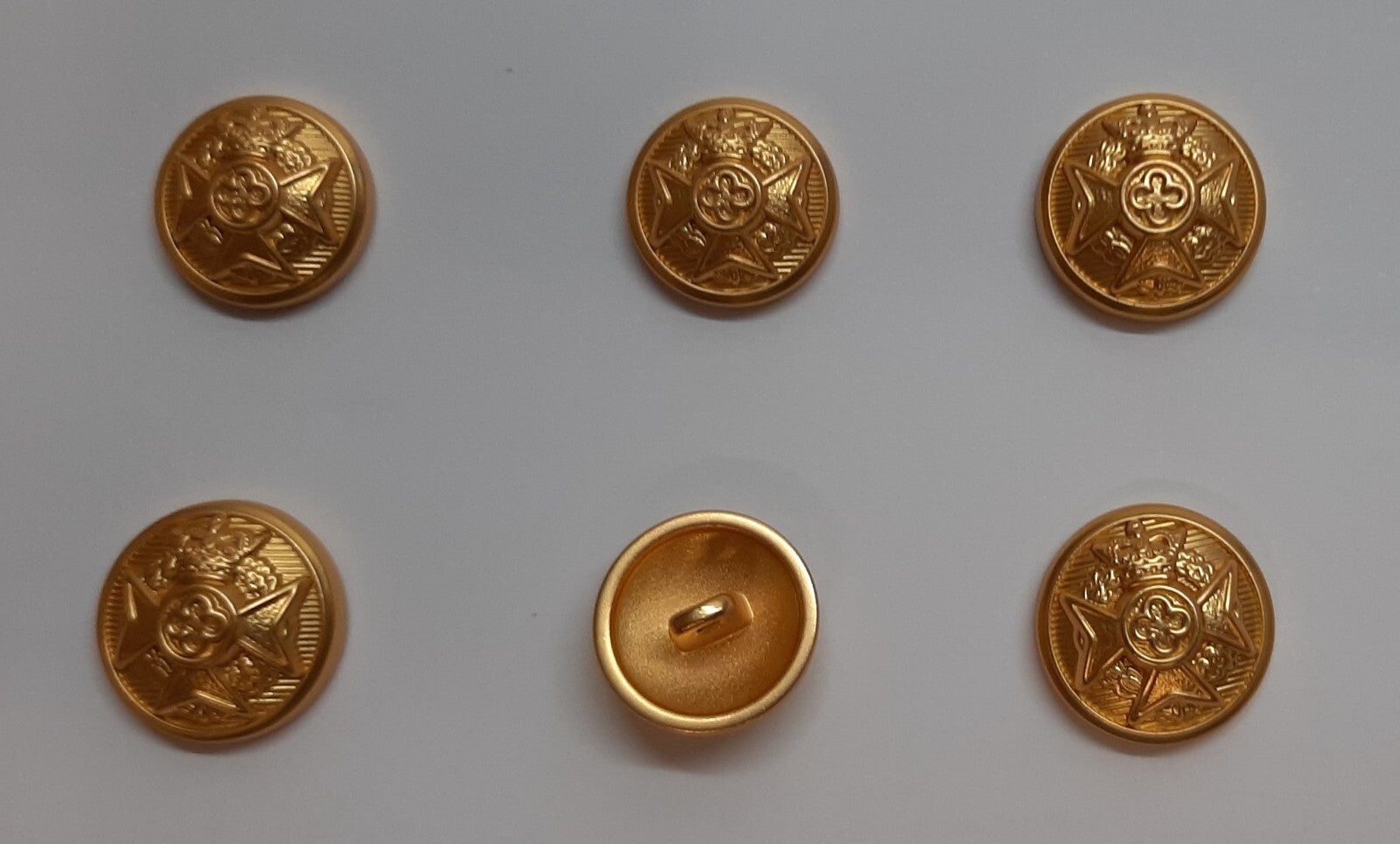 RAChD Buttons 22L X6 Small British Royal Army Chaplains' Department Insignia