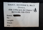No.3 RN Skirt Officers and Class 1 Dress British Royal Navy Uniform Waist 88cm