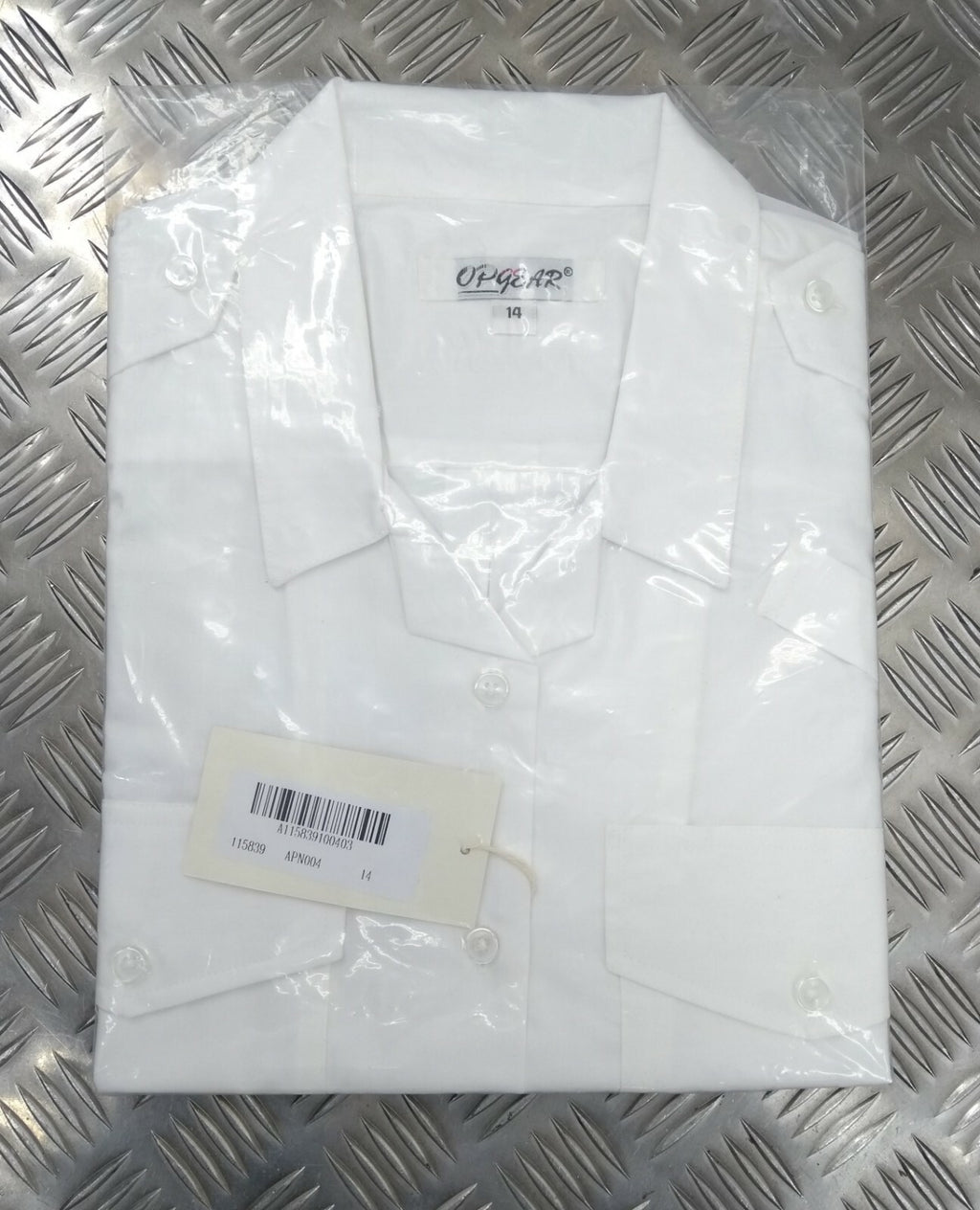 White Shirt Standard Female Security Style British Made with Epaulettes OPG NEW