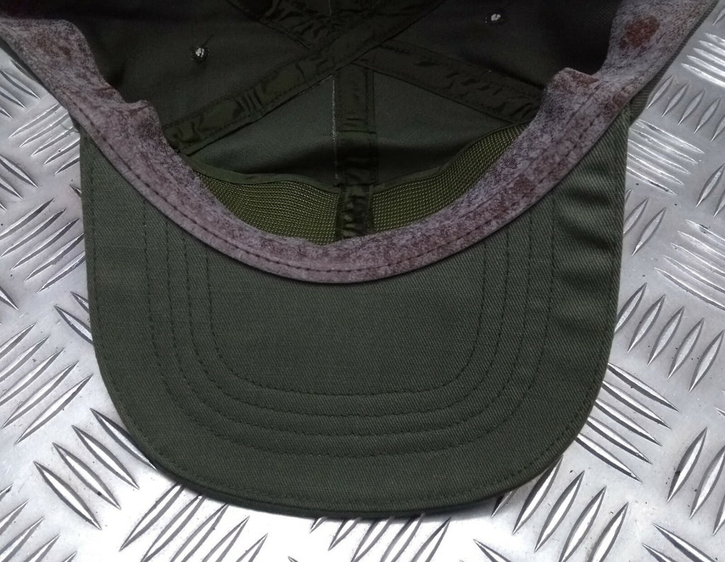 US Olive Green Colour Baseball Hat/Cap With Leather Band- All Sizes- NEW