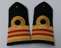 RN Shoulder Boards Genuine Royal Navy Lieutenant Commander White Leather Backed