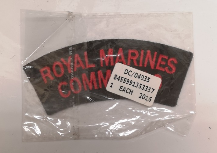 Royal Marines Commando Shoulder Title Patch - NEW