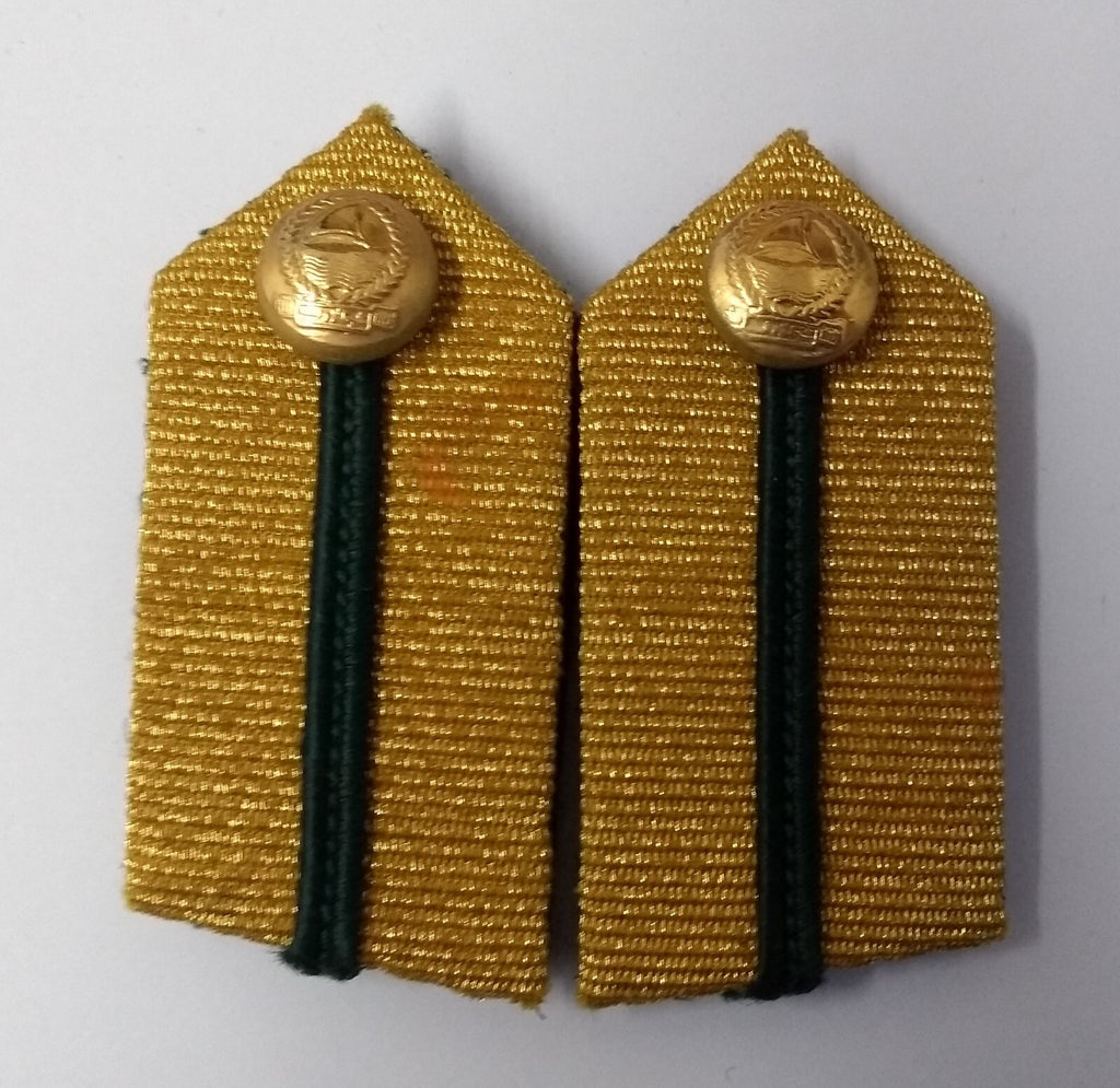Dubai Gorgets Gold Braid Detail & Green Piping Fancy Dress