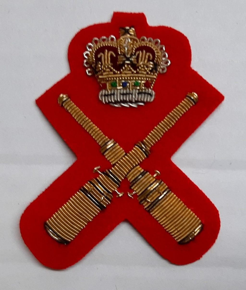 RA Sergeant Major Instructors Gunnery Qualification Hand Embroidered Army Badge