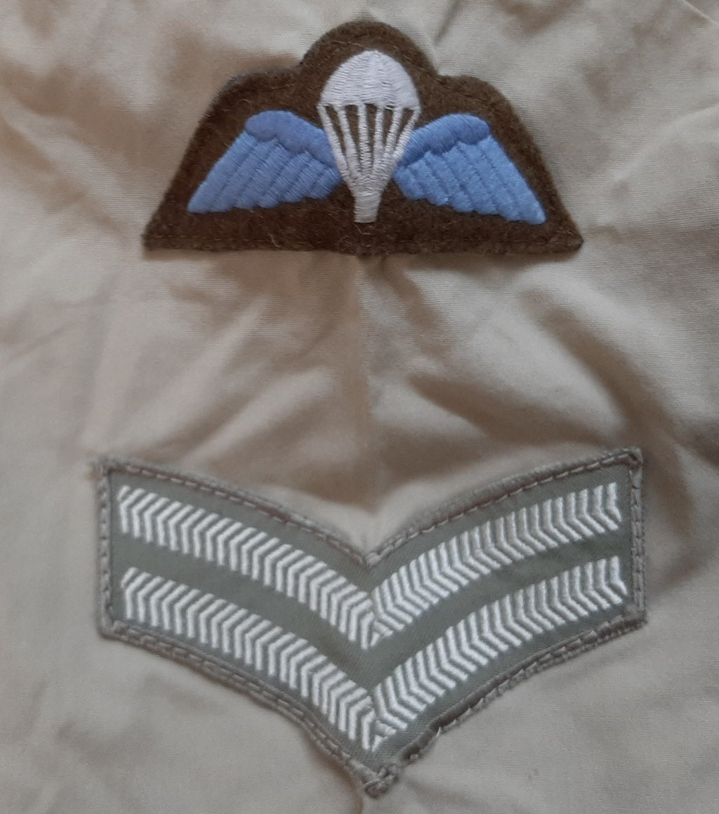 Corporal Shirt British Army FAD Fawn Long Sleeve CPL / Para Wings Insignia 37cm