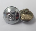 Genuine Vintage British Issue St Edwards Crown Buttons Chrome ASBT89