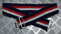 Naval Stable Belt 2½" Wide 3 Colour Chrome Buckle & Slider Adjustable to 36"