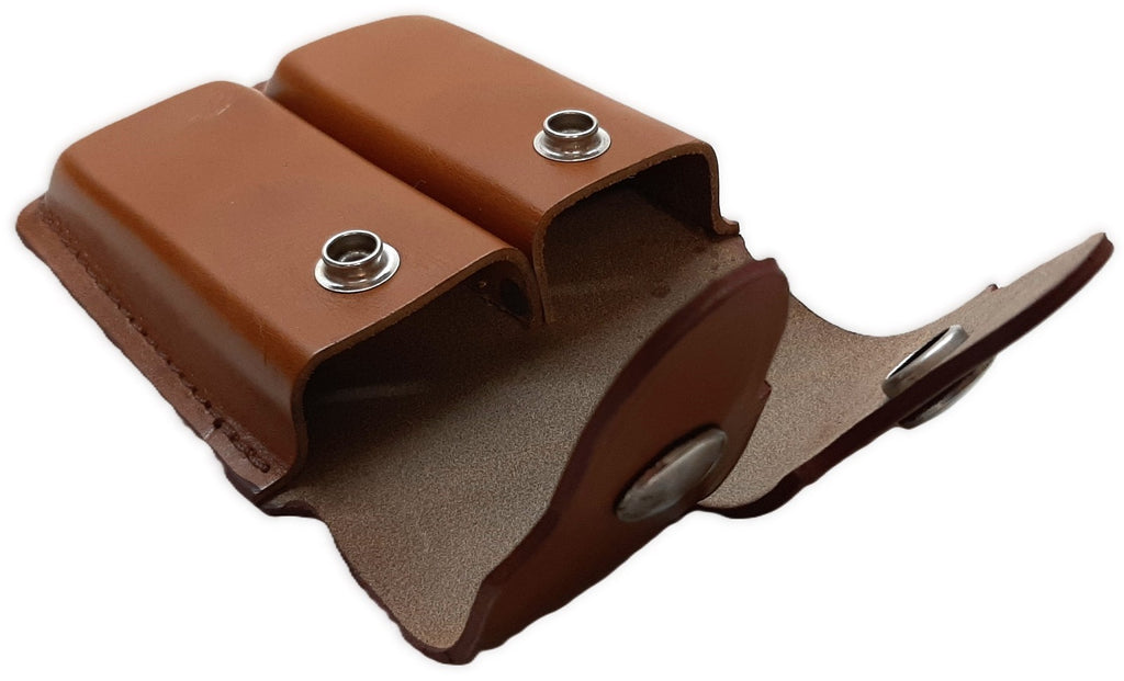 FN Ammo Pouches Leather U.S F9 GP Magazine Clip / Belt Clip Twin Mag Holders X2