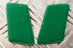 Gorgets Collar / Shoulder Dress Tabs Green With Green Border New