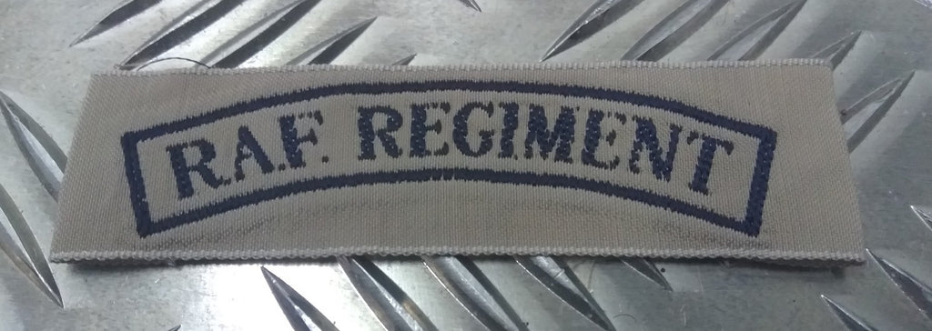 Genuine Vintage British RAF Royal Air Force "R.A.F Regiment" Tropical Stone Patch