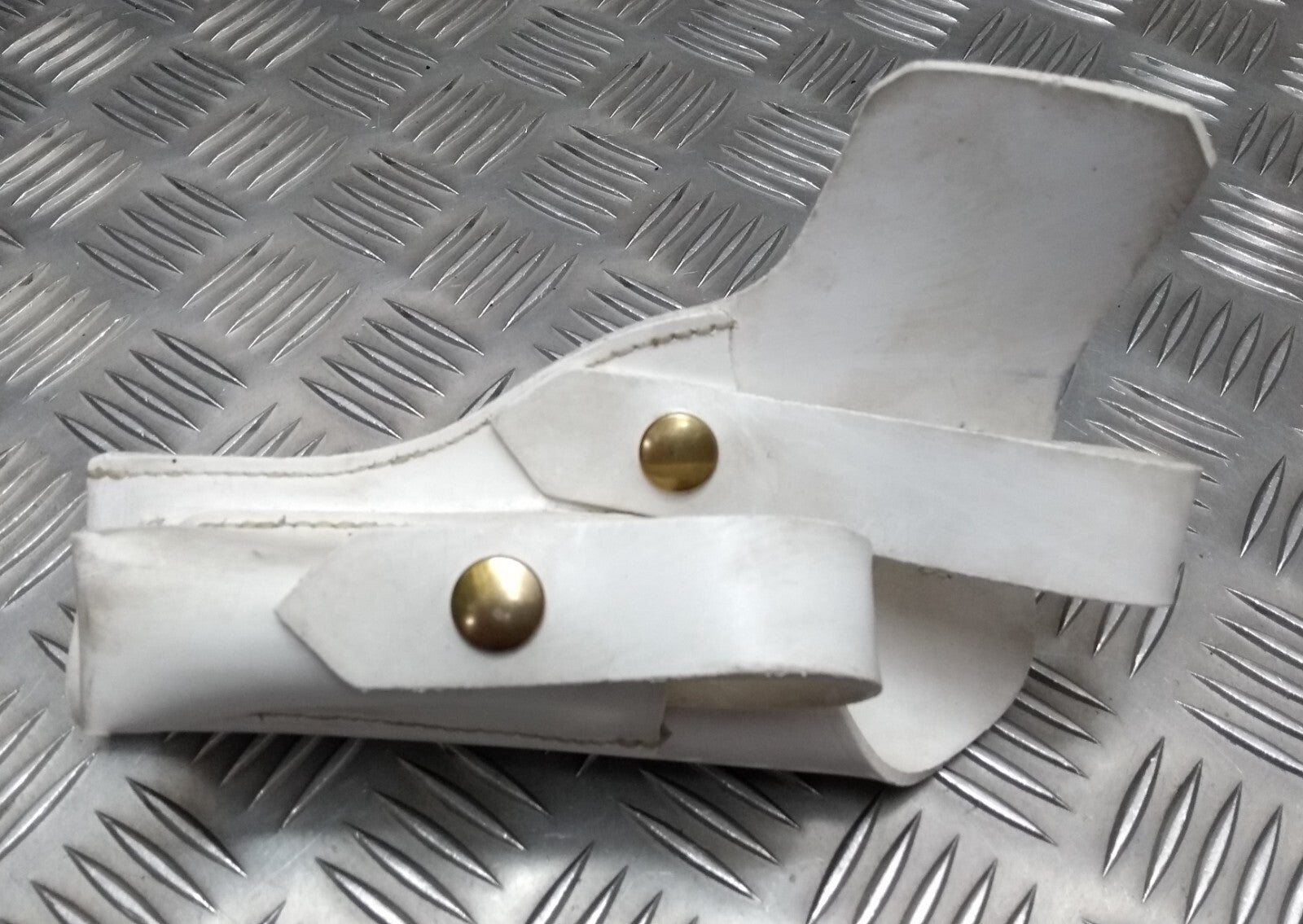 Parade Holster White Ceremonial Issue With Ammo Pocket Made in England