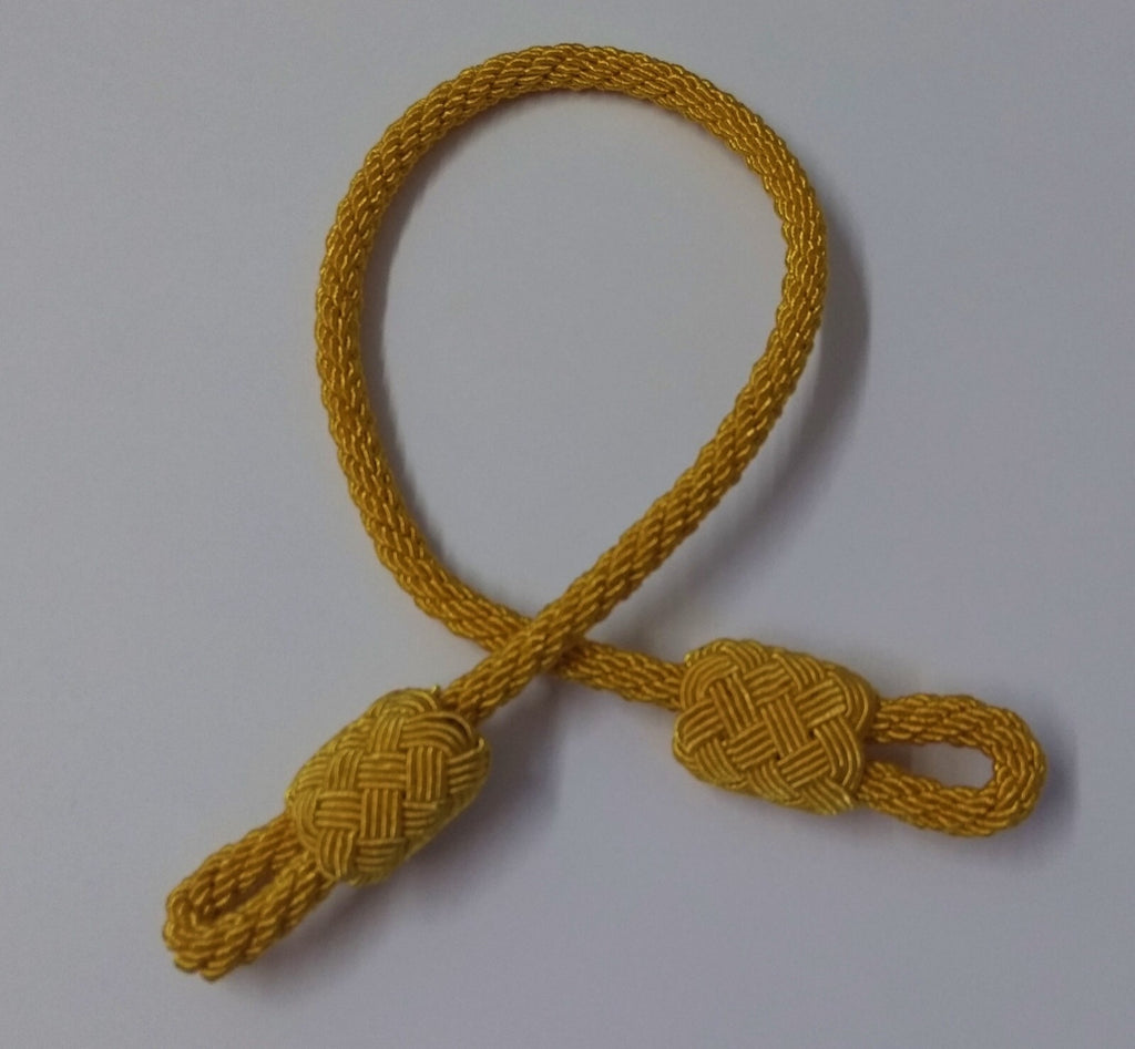 Officer Gold Chin Cord Strap Ceremonial Issue 1⅛ oz Made in The UK - NEW